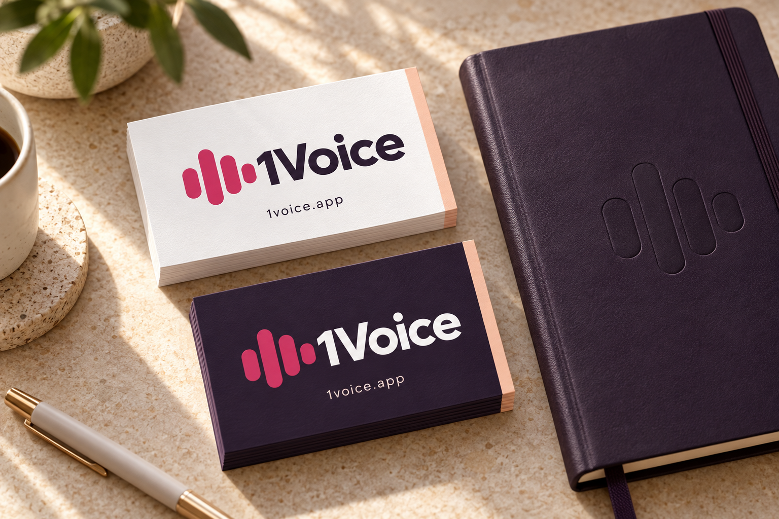 Merkpresentatie van 1Voice