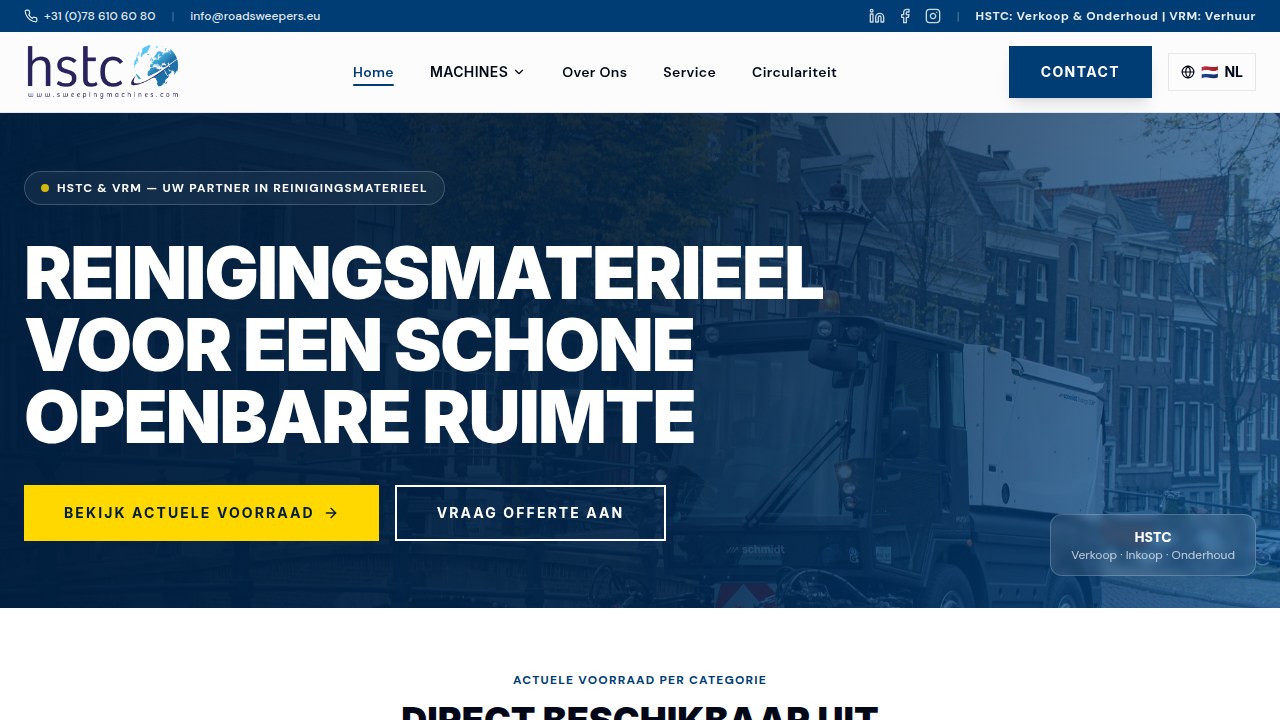Homepage van Roadsweepers ↗