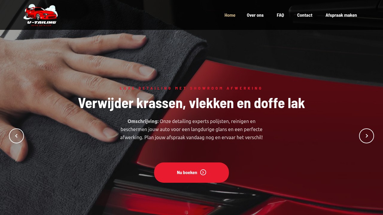 Homepage van V-Tailing ↗